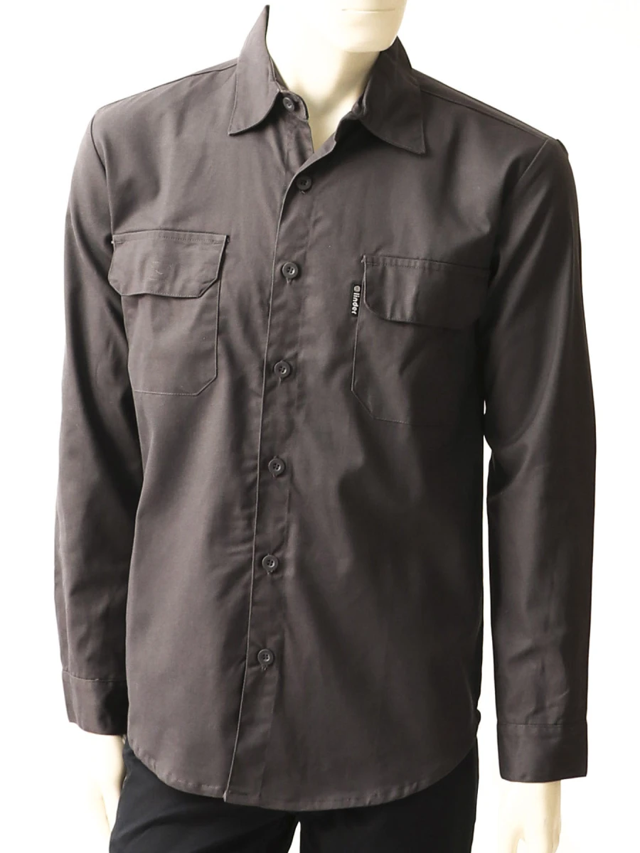 Camisa gabardina de trabajo - Gris carbón 
