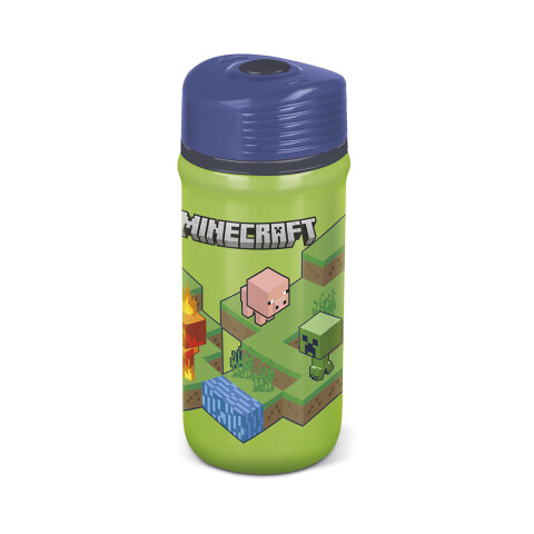 Botella Plástica Twister Minecraft 390 ml U