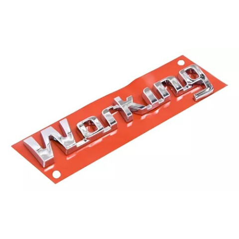 EMBLEMA TRASERO "WORKING" Emblema Trasero "working"