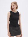 Musculosa Fruncin Negro