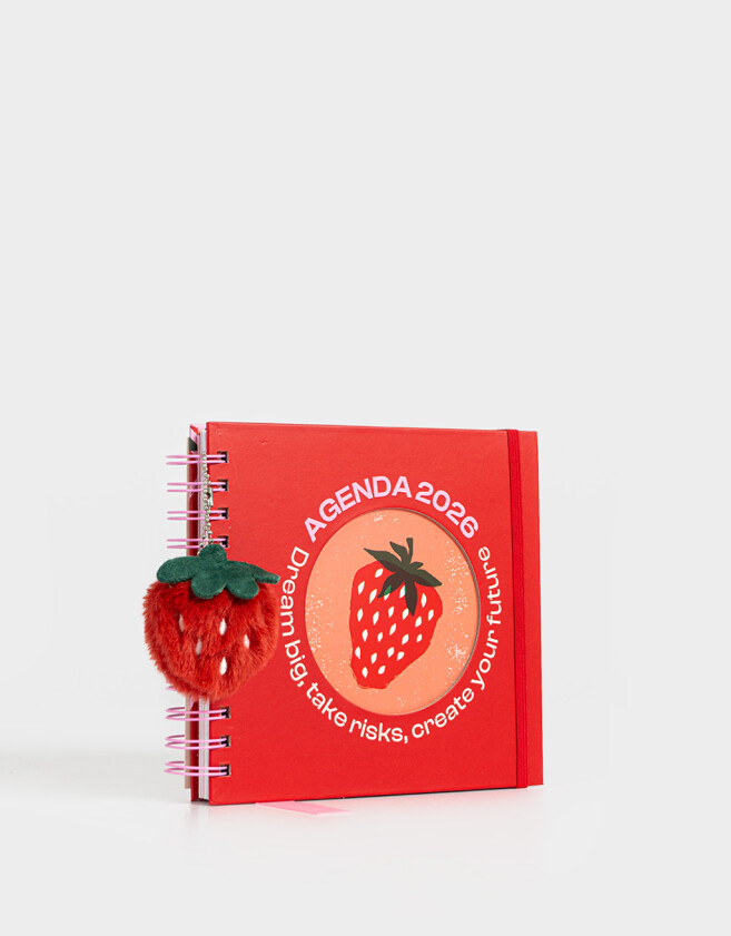 Agendas y Calendarios Estampados Agenda 2026 Con Charm - Rojo Medio
