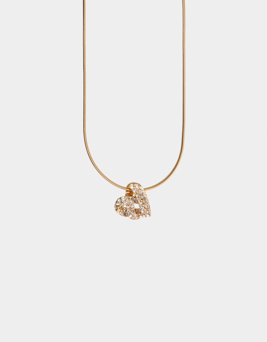 Cadena Corta Con Dije Bañada En Oro 