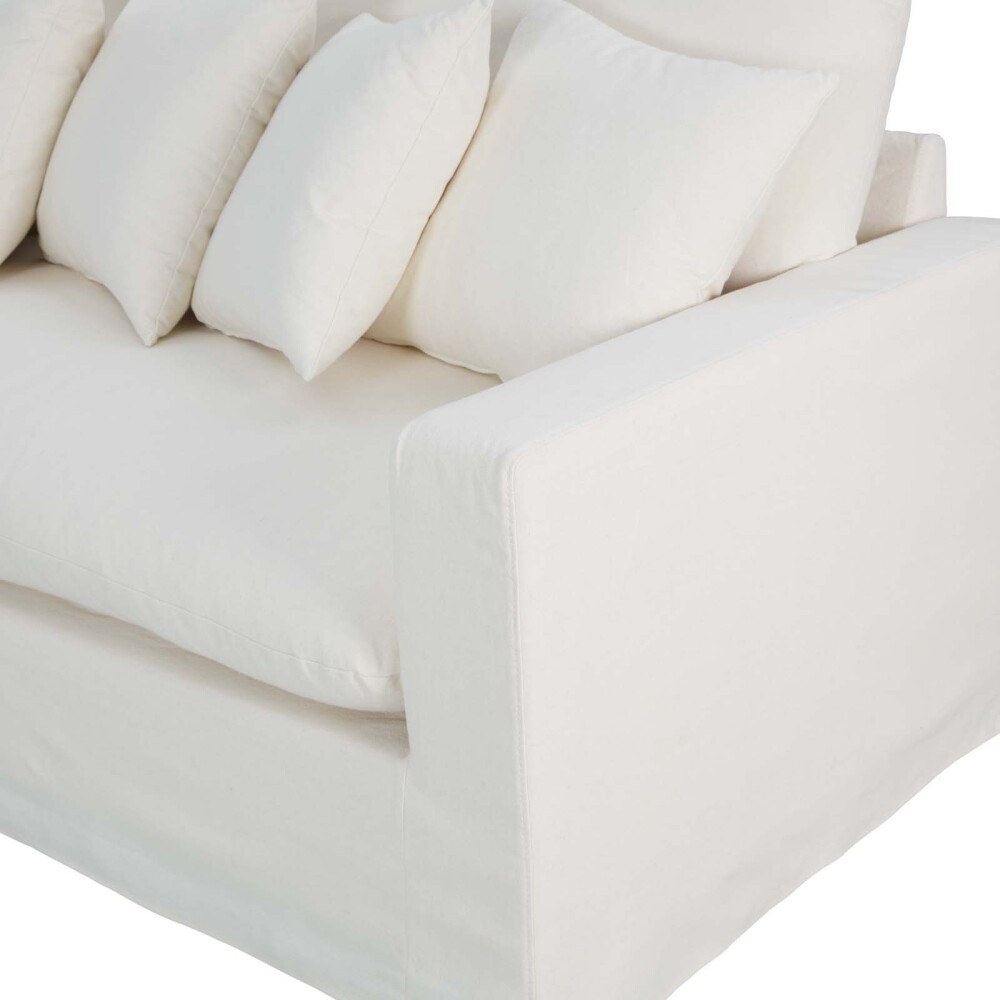 SOFÁ 4 CUERPOS TELA NATURAL-BEIGE MARBELLA CRUDO