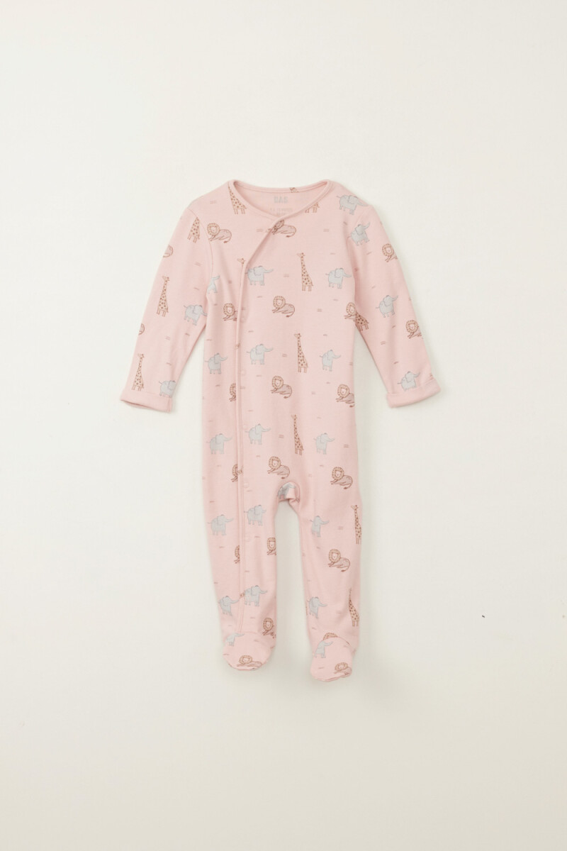 Enterito pijama algodón - Rosa 