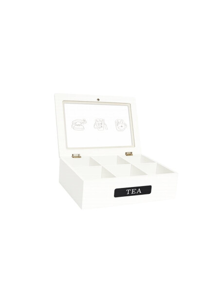CAJA DE TE 6 DIVISIONES 24x17x7CM MADERA TEA CAJA DE TE 6 DIVISIONES 24x17x7CM MADERA TEA