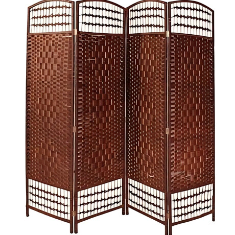 Biombo Separador Divisorio Plegable 4 Hojas Madera Moderno Biombo Separador Divisorio Plegable 4 Hojas Madera Moderno