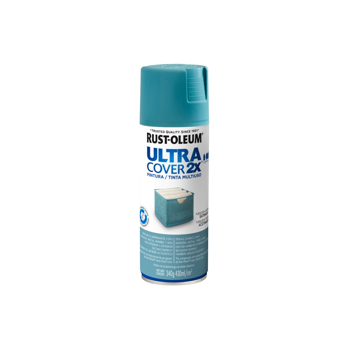 Ultra Cover 2X Pintura Multiuso Satinado - Turquesa 