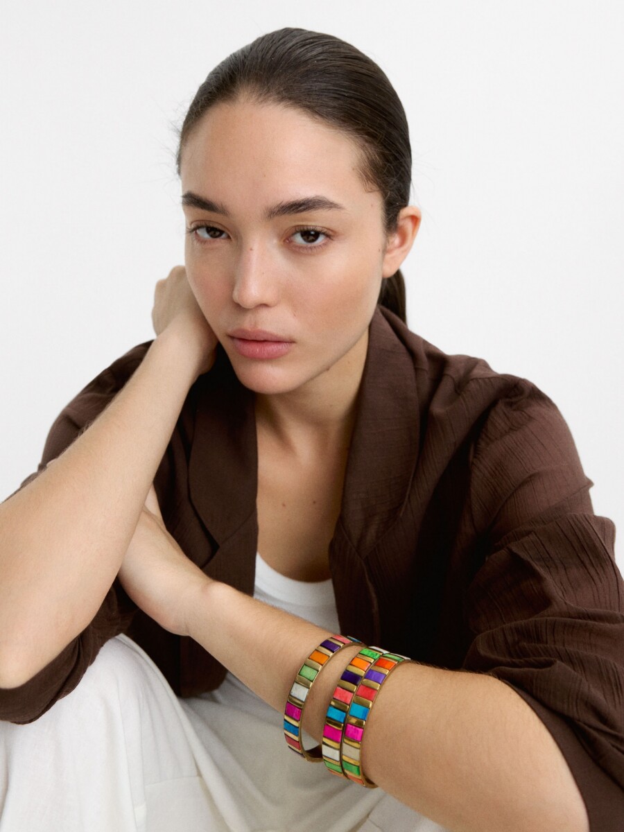 Set Multicolor De Pulseras Rígidas multicolor