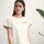 Remera Gloria Blanco/Bordó