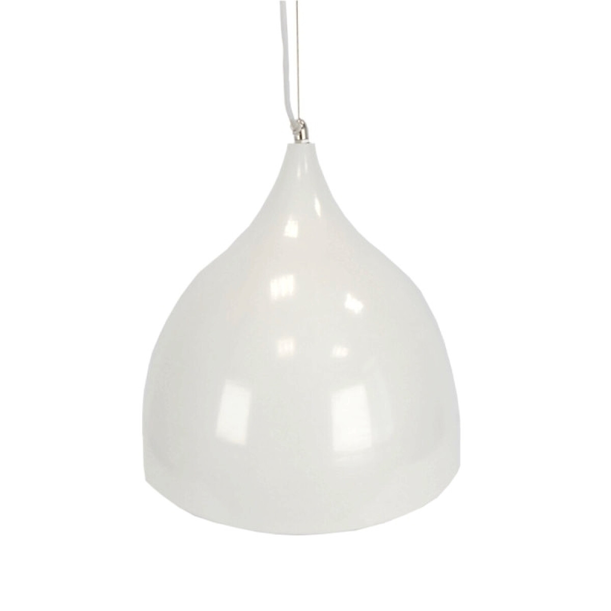 Lámpara colgante COPA metal blanco brillante 60W - GN0445 