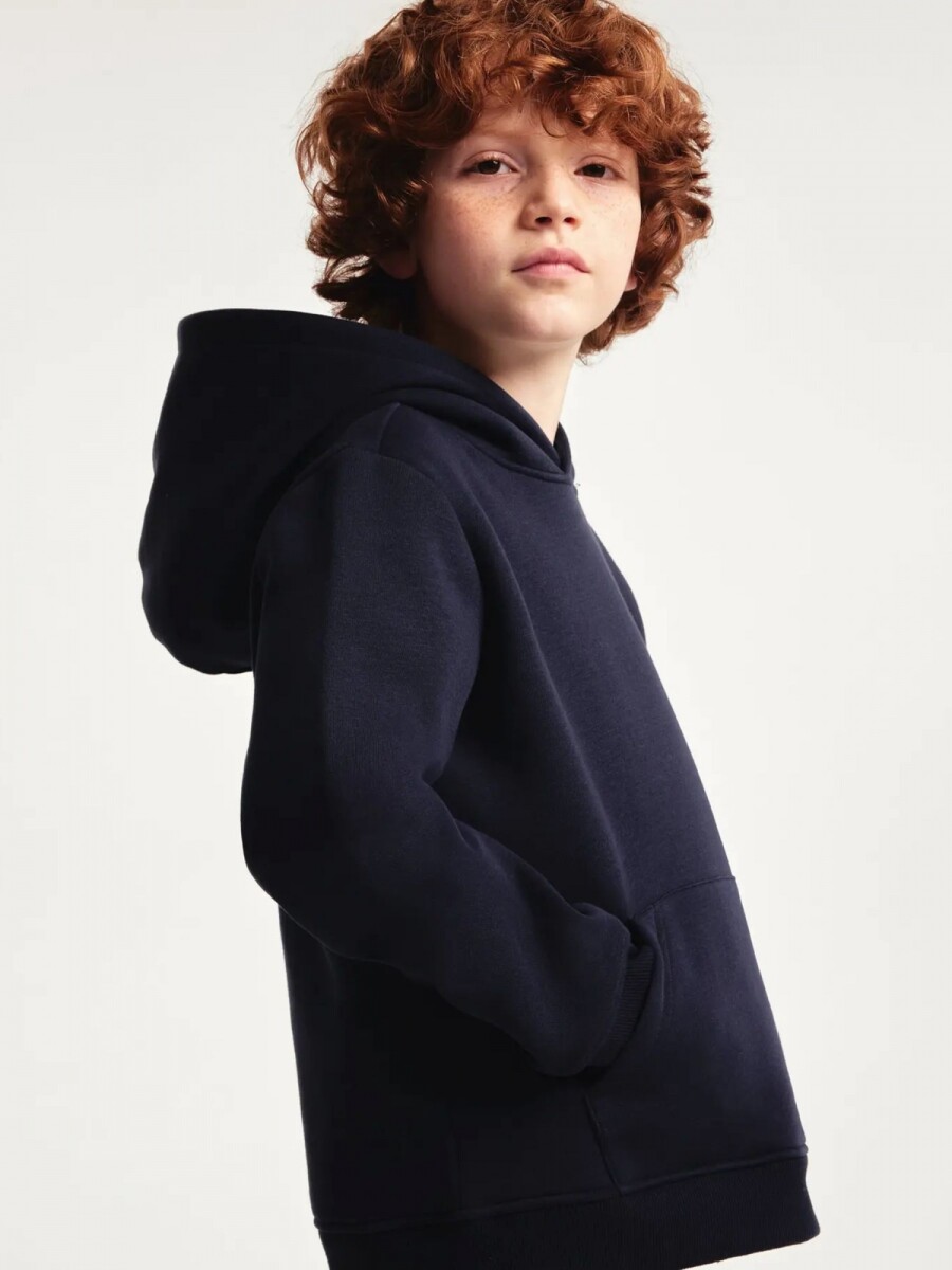 BUZO BÁSICO INFANTIL CON CAPUCHA - POLERON INFANTIL 