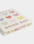 Anotadores Cuadernos y Memos Corazón Cuaderno Estampado "make It A Good Day" - Blanco Crudo