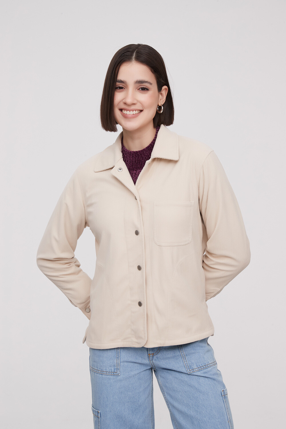 Sobrecamisa Banda Beige Claro