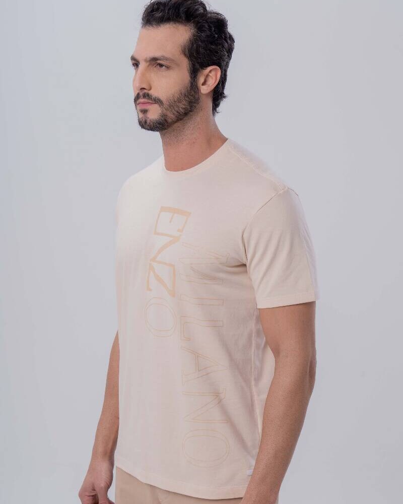 Remera manga corta Beige