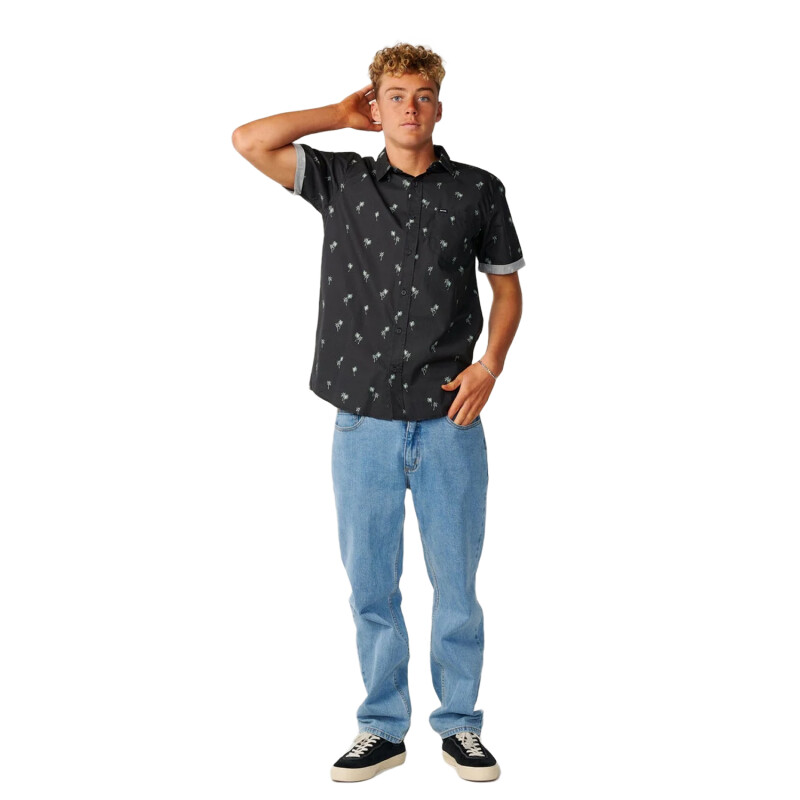 Camisa Rip Curl Paradise Palms - Negro Camisa Rip Curl Paradise Palms - Negro