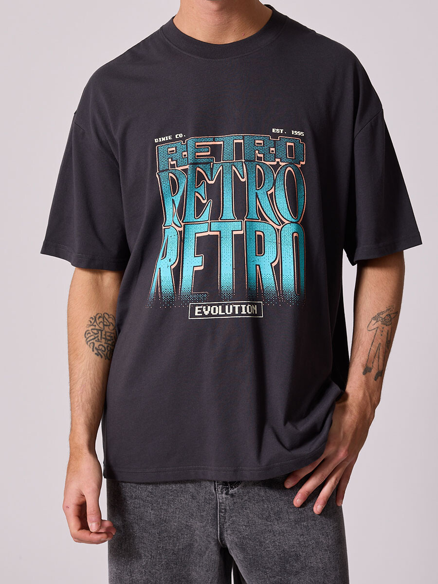 T-SHIRT MOYA DIXIE - Gris Oscuro 