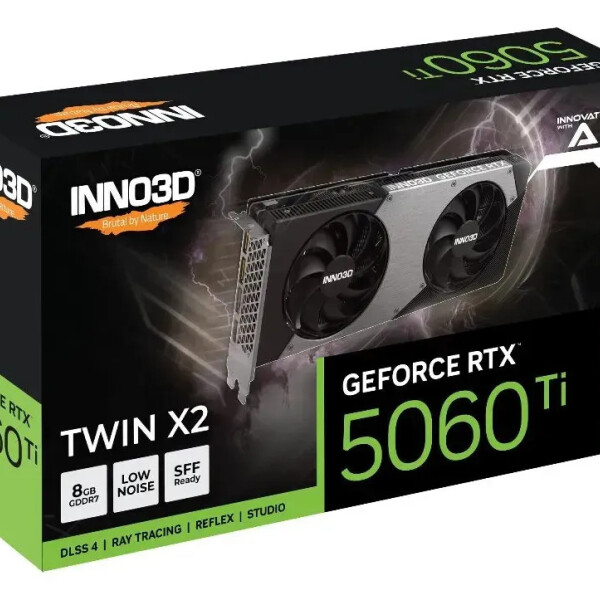 Tarjeta Gráfica Inno3d Geforce Rtx 5060 Ti Twin X2 8 Gb Gddr7 NEGRO