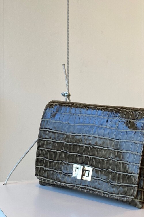 Cartera Gala Crocco Verde