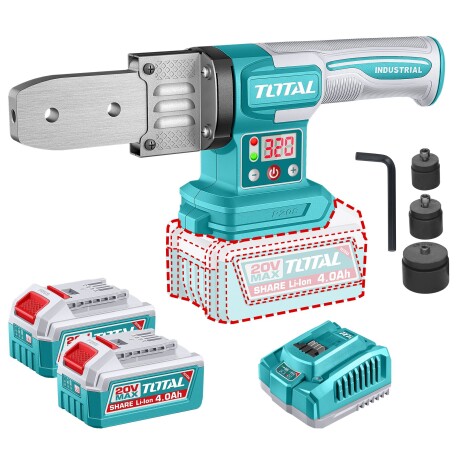 Termofusora Inalámbrica 20v - 20/25/32mm - 2 Baterías 4.0Ah Termofusora Inalámbrica 20v - 20/25/32mm - 2 Baterías 4.0Ah