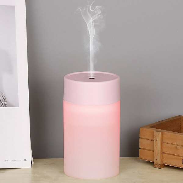 Difusor Aromatizador Humidificador Usb Led Aromaterapia Luz Variante Color Rosa
