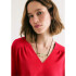 BLUSA FEM VERMELHO ESCURO