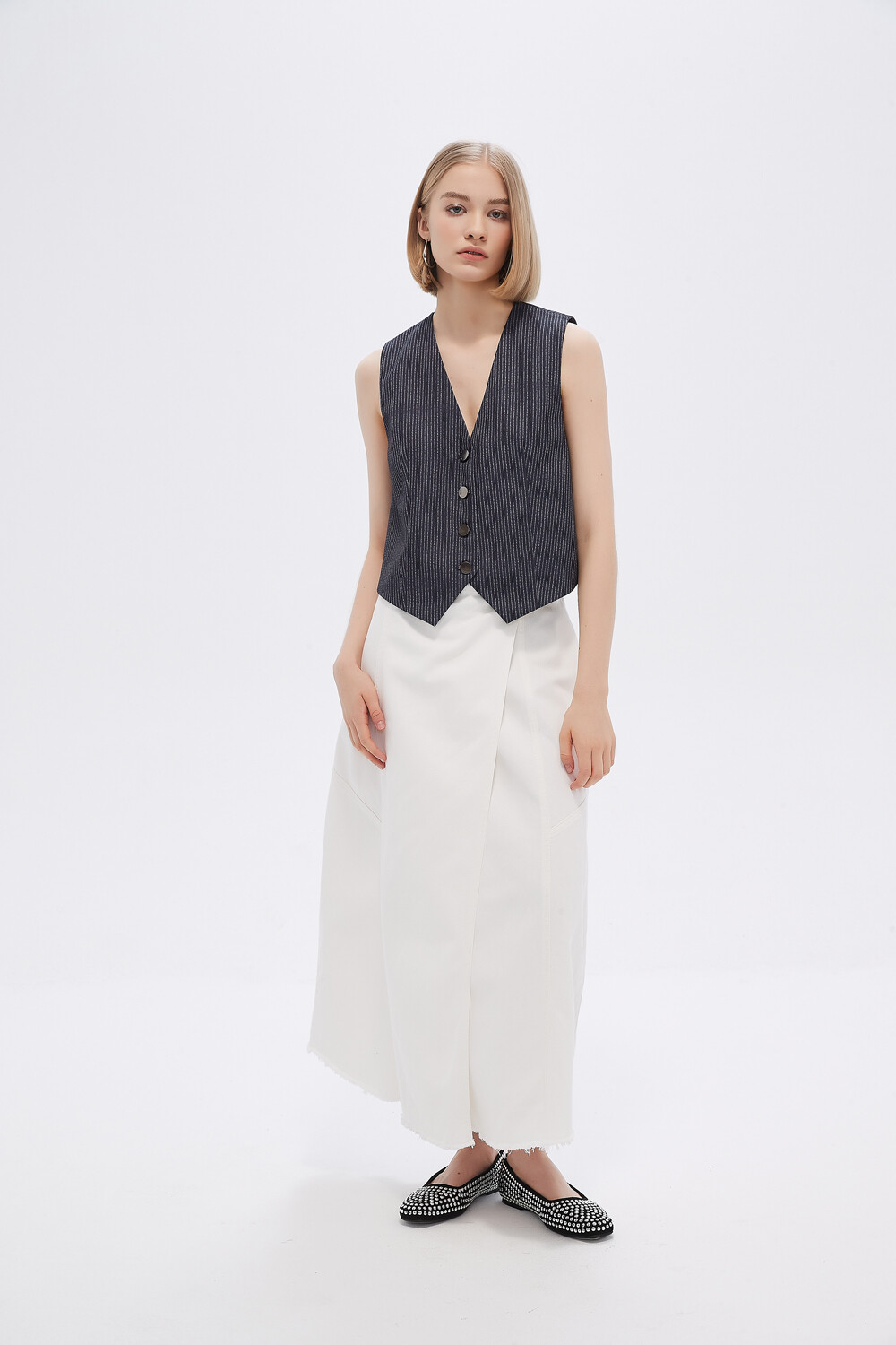 Falda Luza Marfil / Off White