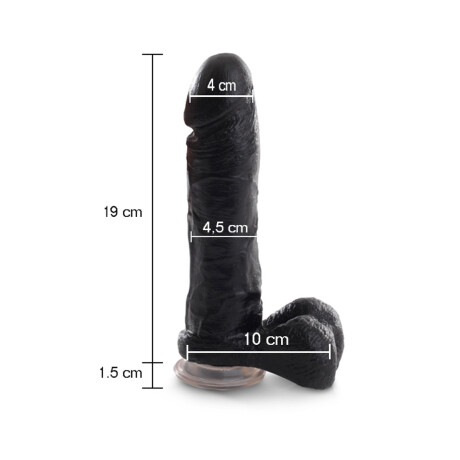 Consolador Realístico Cock Con Ventosa Negro