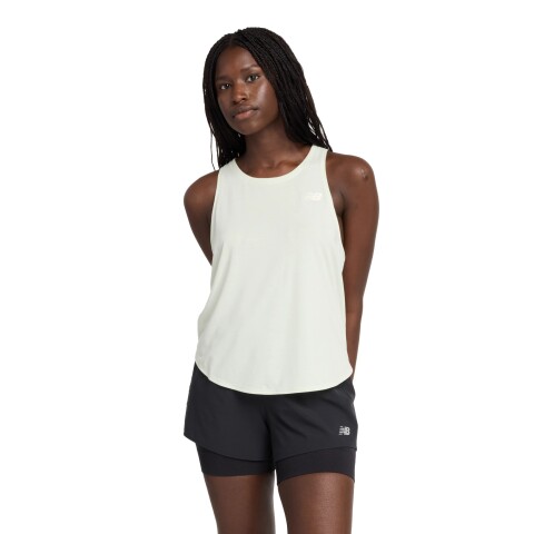 Musculosa New Balance de Dama - DRAPEY JERSEY - WT43101NUM NATURALM