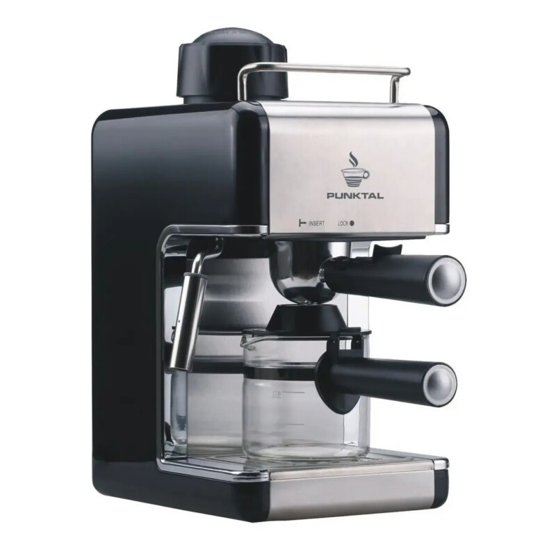 Cafetera Expresso Punktal de 3,5 bares 800W Modelo PK-10 Negro