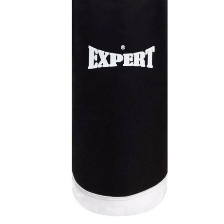 Bolsa Boxeo 100Cm Pro C/ Relleno y Cadenas PU Calidad Negro/Blanco