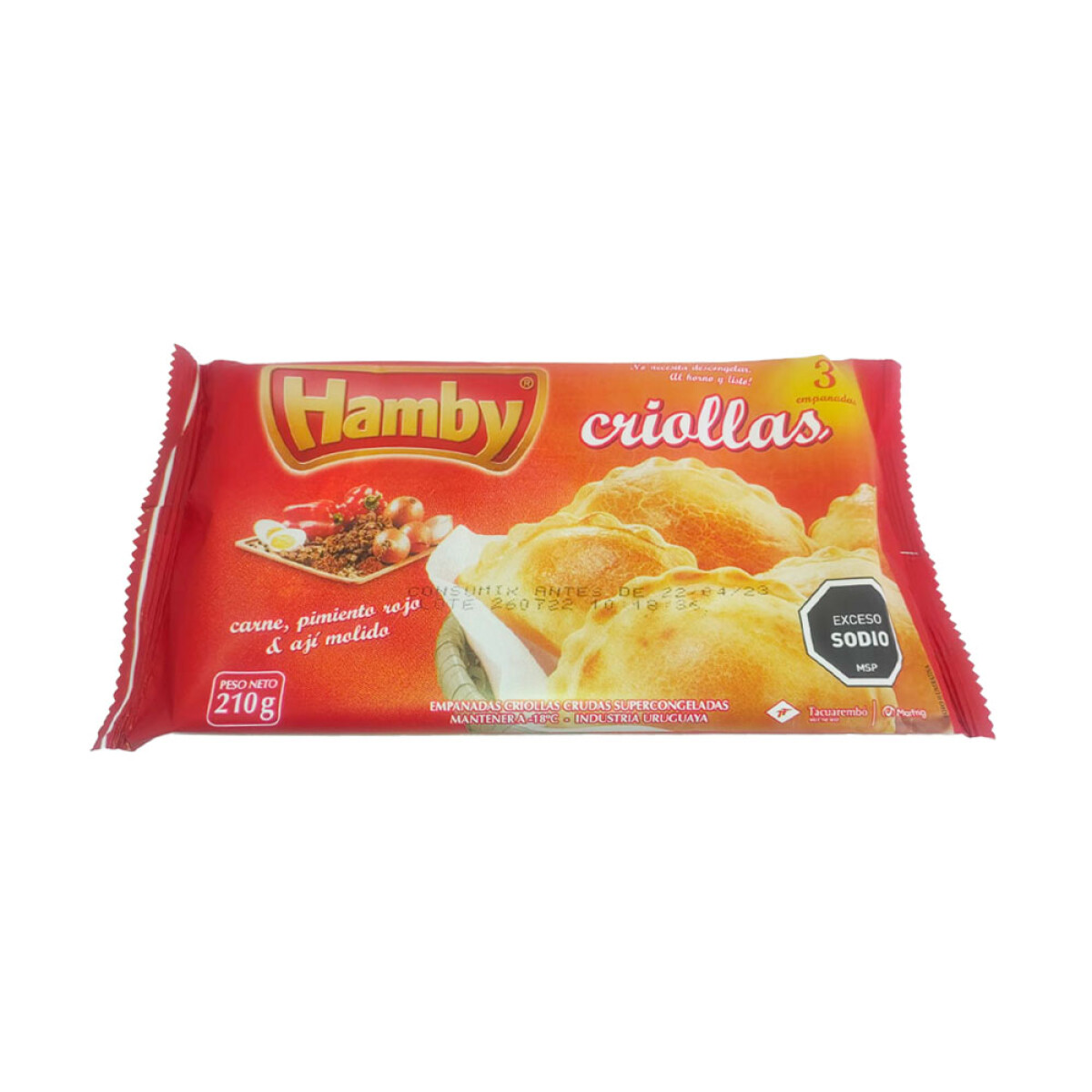 Empanadas Hamby Criollas 3 Unid. 