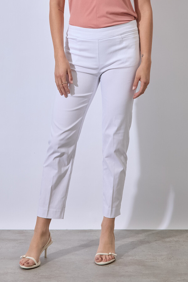 Pantalon Recto Modelador BLANCO