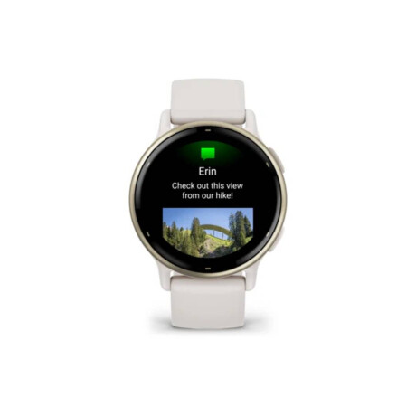 Reloj Garmin Vivoactive 5 Con Bisel de Aluminio Blanco