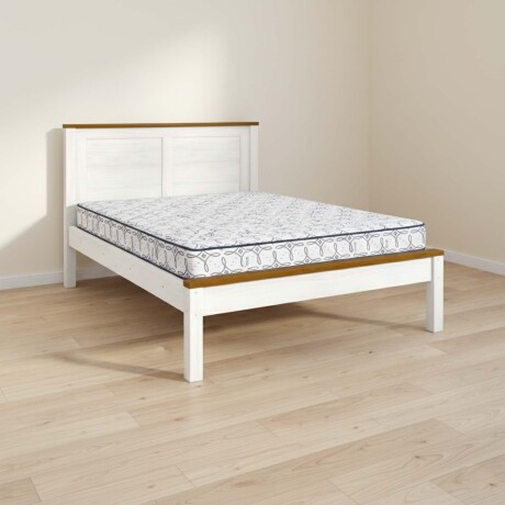 COLCHÓN 2 PLAZAS ESPUMA BLANCO VANILA