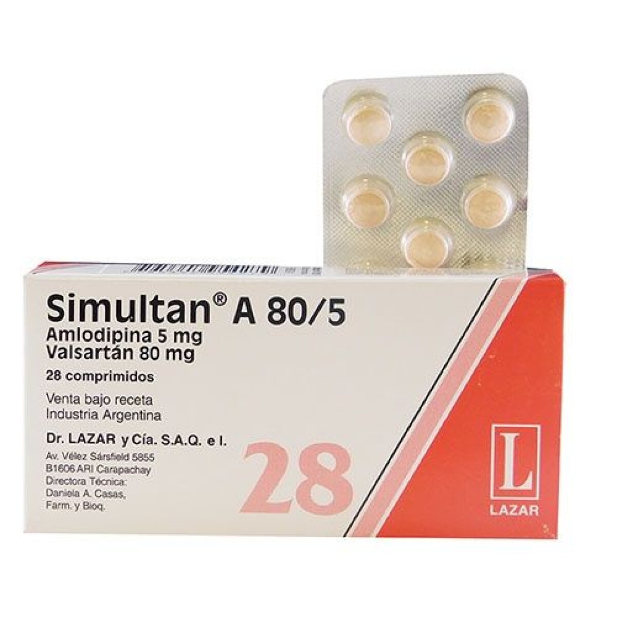 Simultan A 80/5 x 28 Comprimidos – Suplemento Nutricional