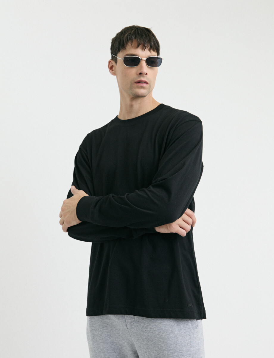 520682 T-SHIRT HARRINGTON LABEL Negro