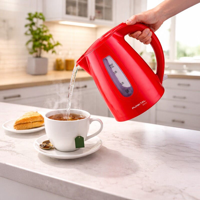 Jarra Eléctrica Punktal 1.7Litros 2200w Roja Jarra Eléctrica Punktal 1.7litros 2200w Roja