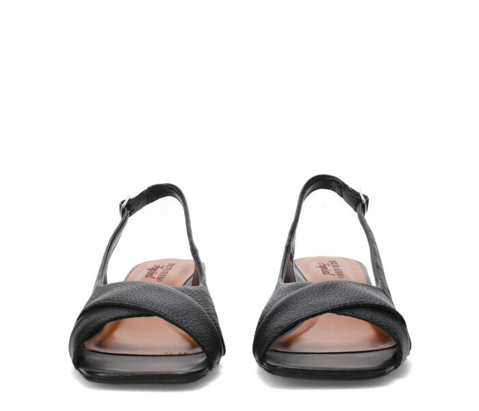 Sandalias de Mujer Bottero Cruzada Con Tira Trasera Negro