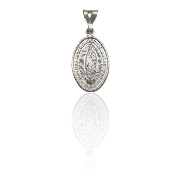 Dije Virgen de Guadalupe-Plata 925-Sin Piedra-CP3094 Sinpiedra