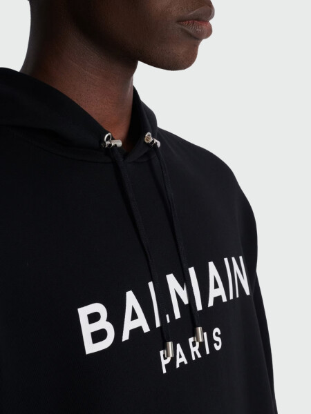 Balmain - Canguro con estapado Balmain Paris Negro