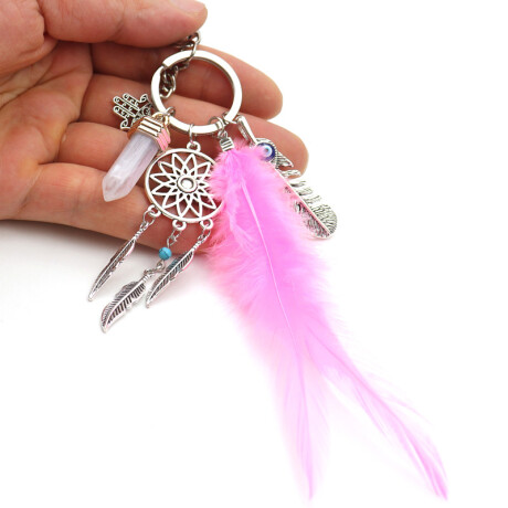 Llavero Atrapasueños Rosa