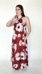 Vestido Zarek Bordó