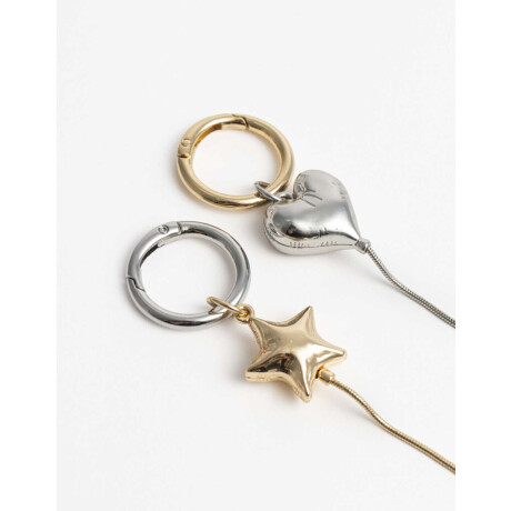 Set De 2 Llaveros Regalables Combinacion Bicolor