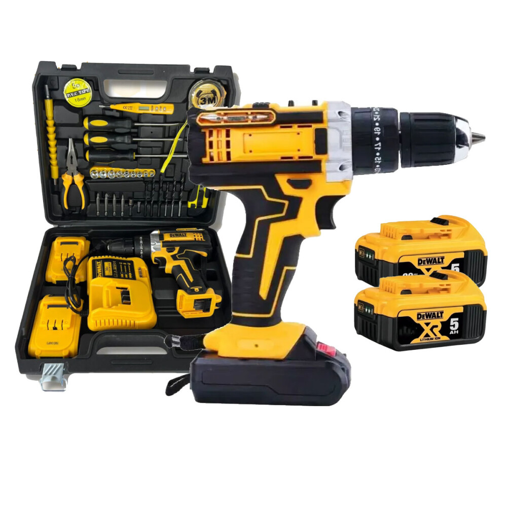 Set Taladro Inalámbrico 21v Con 2 Baterías Y Cargador Set Taladro Inalámbrico 21v Con 2 Baterías Y Cargador