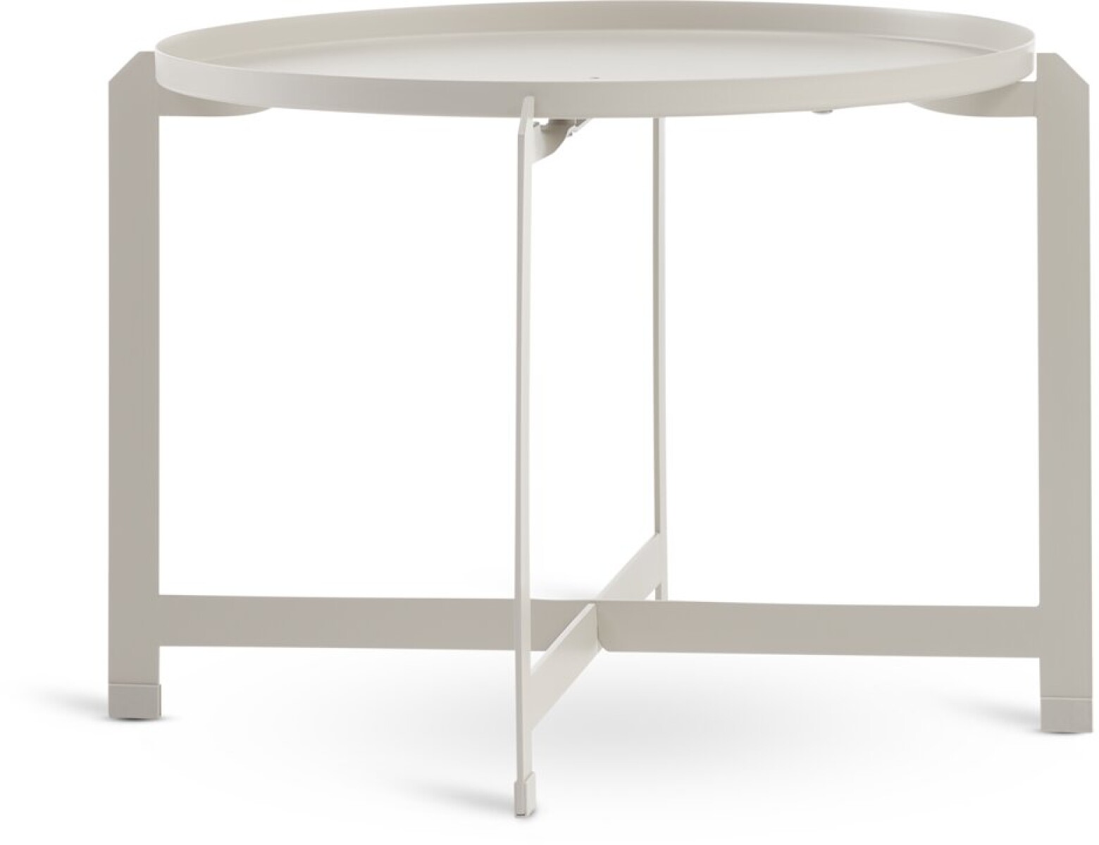 Mesa auxiliar BORRE Ø50xA40 beige 