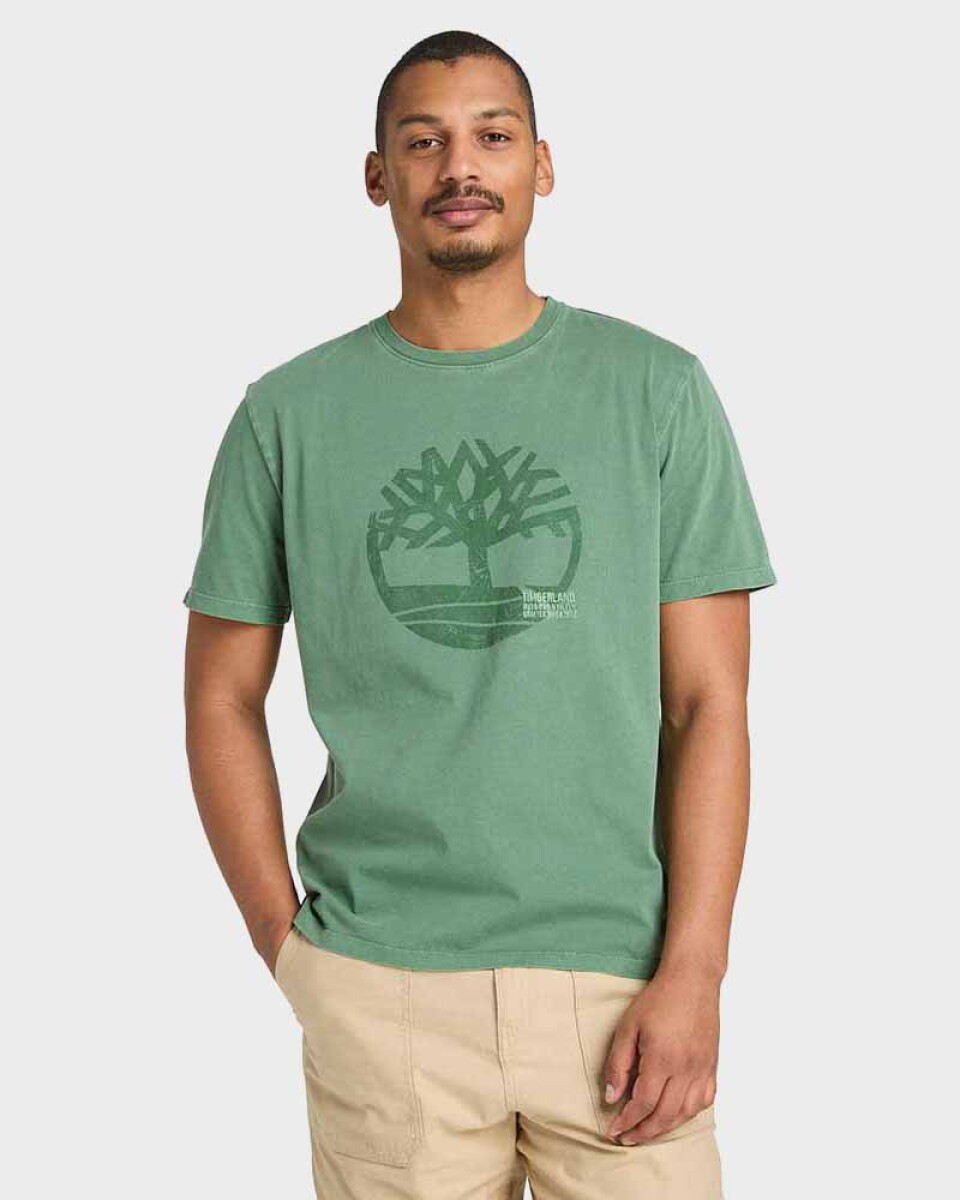 Polera Garment Dye Logo Graphic Tee Hombre - A6z 