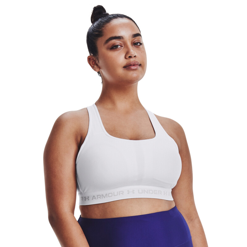 Crossback Mid Bra-RED BLK-001