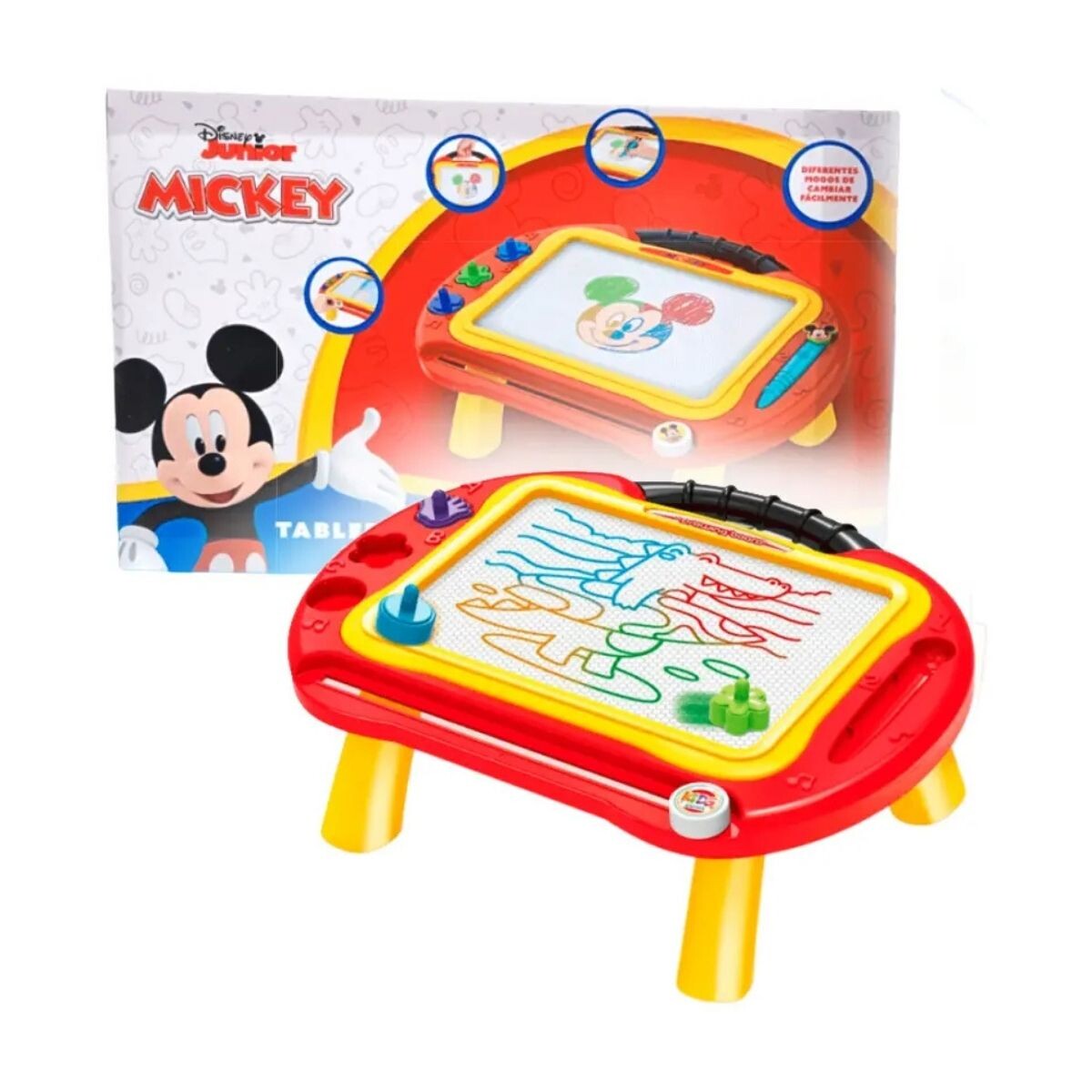 Pizarra Magnética Disney Mickey Mouse Para Dibujar - ROJO 
