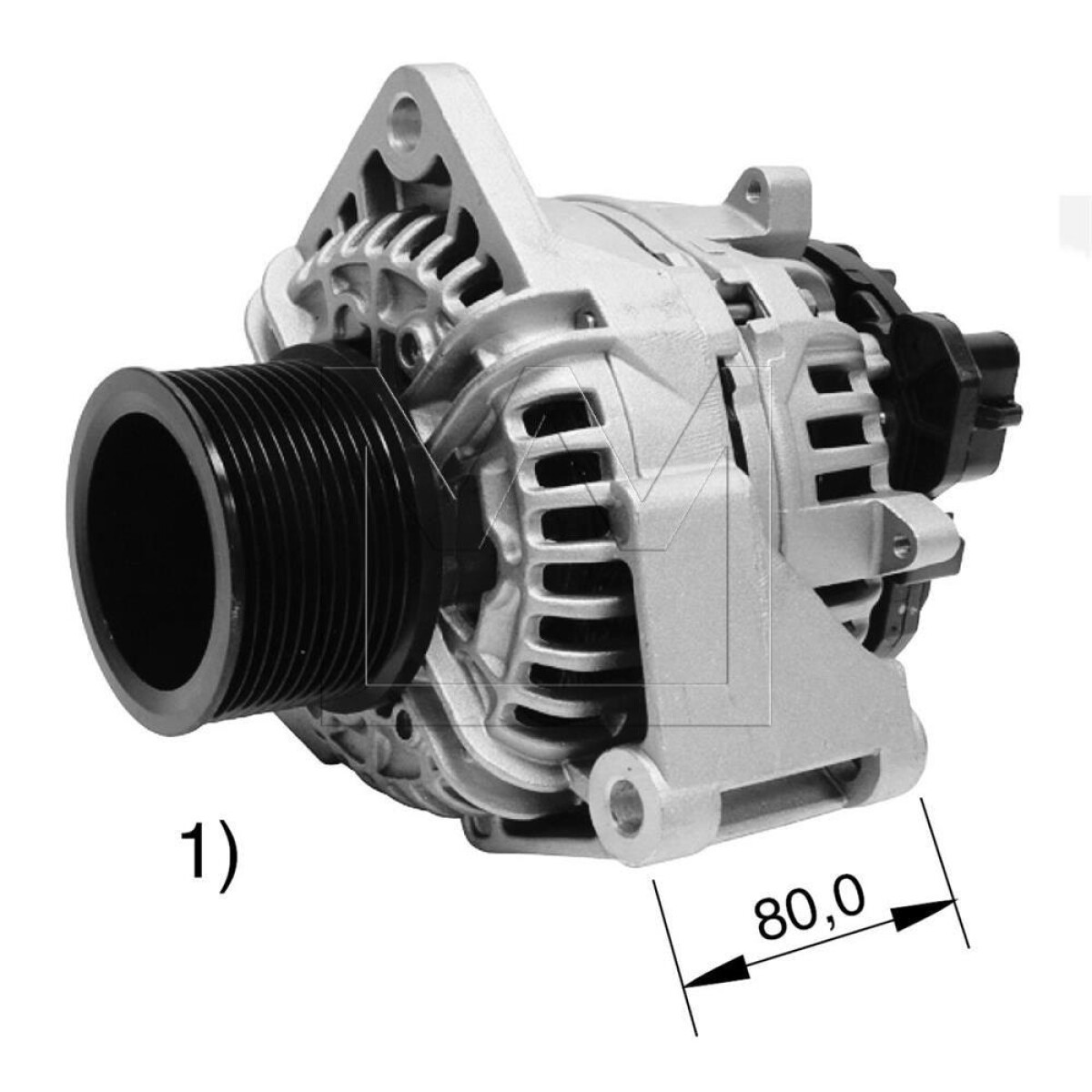ALTERNADOR - M.BENZ AXOR ATEGO ACTROS VW CONST.24V 80A=9010603 - 