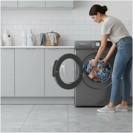 LAVARROPAS HOGARON CAPACIDAD 6KG CARGA FRONTAL Lavarropas HOGARON LHOG6TGY 1900W Carga Frontal Capacidad 6Kg 16 Programas De Lavado - Titanium Gray